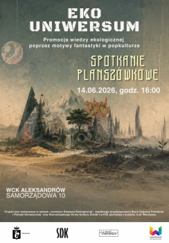 Plakat wydarzenia ECO-UNIWERSUM  - Planszówki dla wszystkich