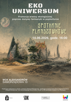 Plakat wydarzenia ECO-UNIWERSUM  - Planszówki dla wszystkich