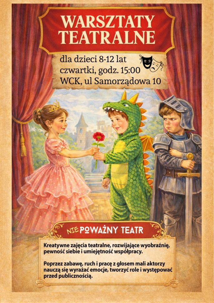 
			Warsztaty Teatralne 8+ | WCK Aleksandrów