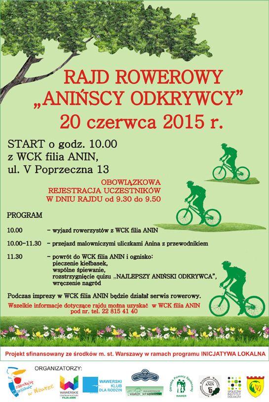 
			Rajd rowerowy „Anińscy Odkrywcy”