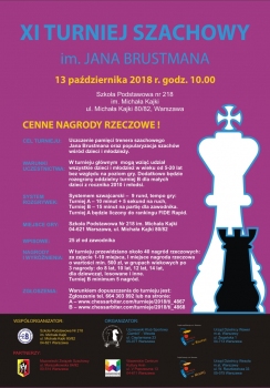 XI Turniej Szachowy im. JANA BRUSTMANA