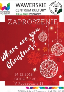 Spotkanie wigilijne w WCK Filia Anin