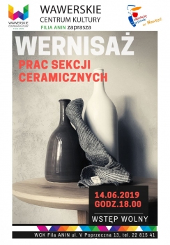 Wernisaż prac sekcji ceramicznej