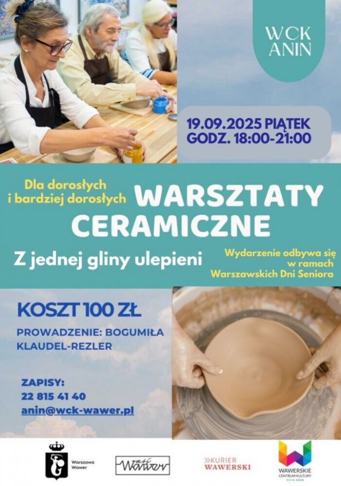 Warsztaty ceramiczne dla dorosłych “Z jednej gliny ulepieni
