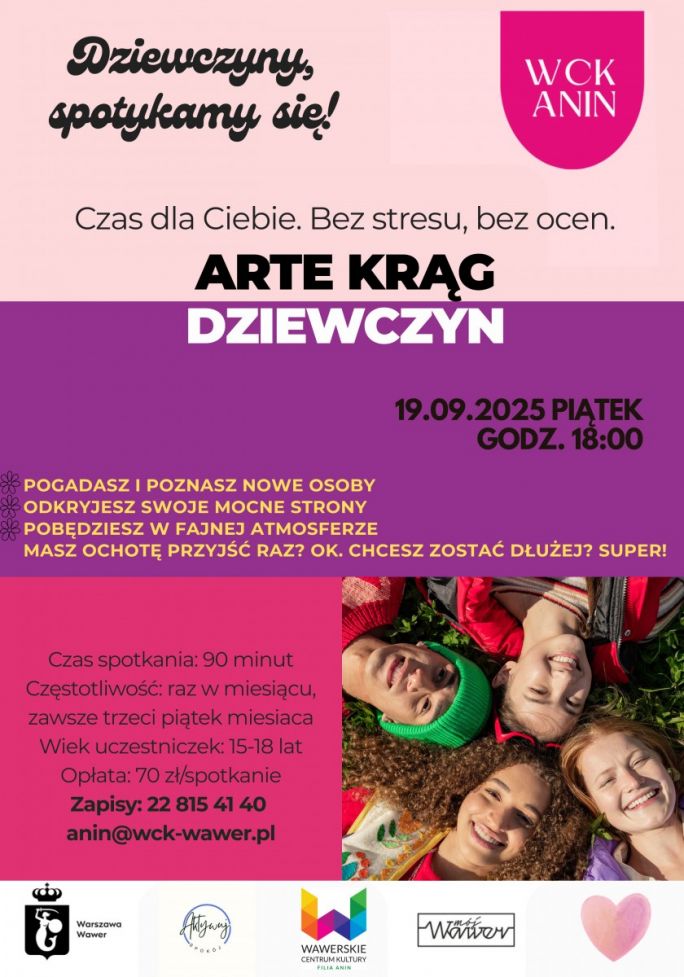 Arteterapeutyczny Krąg Dziewczyn WCK Filia Anin