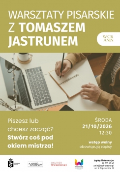 Warsztaty pisarskie z Tomaszem Jastrunem