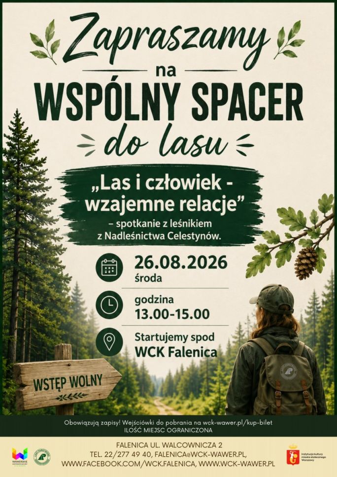 
			z Leśnikiem po Falenickim Lesie