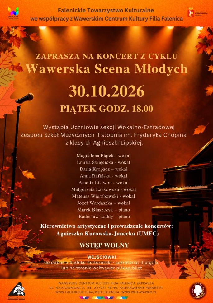 
			Zapraszamy na koncert studentów UMFC w ramach projektu 