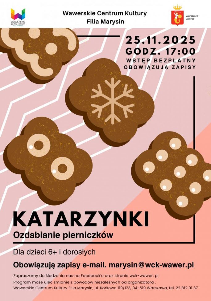 Katarzynki - Warsztaty rodzinne / WCK Marysin / 25.11.2025