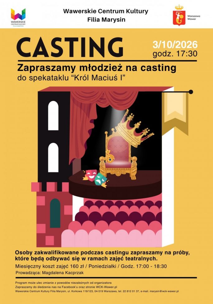 
			Grafika dekoracyjna ze sceną i atrybutami królewskimi. 