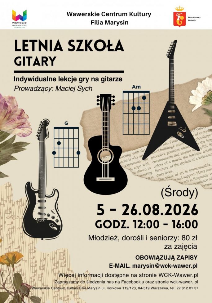 
			Letnia szkoła Gitary