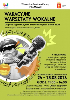 Wakacyjne Warsztaty Wokalne