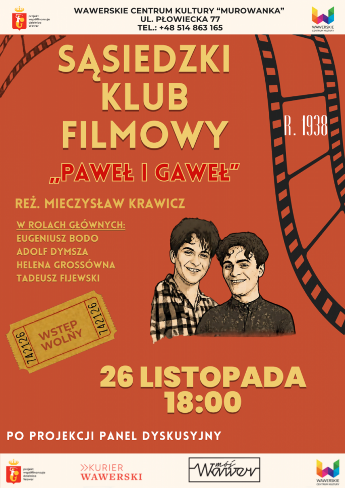 
			Zaproszenie na sąsiedzki klub filmowy