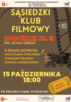 Zaproszenie na sąsiedzki klub filmowy