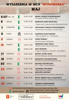 harmonogram Murowanki na Maj ul. Płowiecka 77 w warszawie