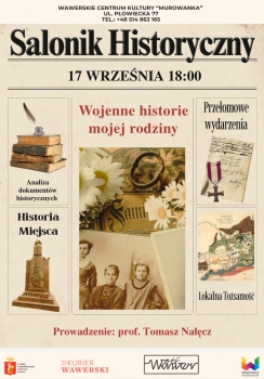 zaproszenie na salonik historyczny wrzesień