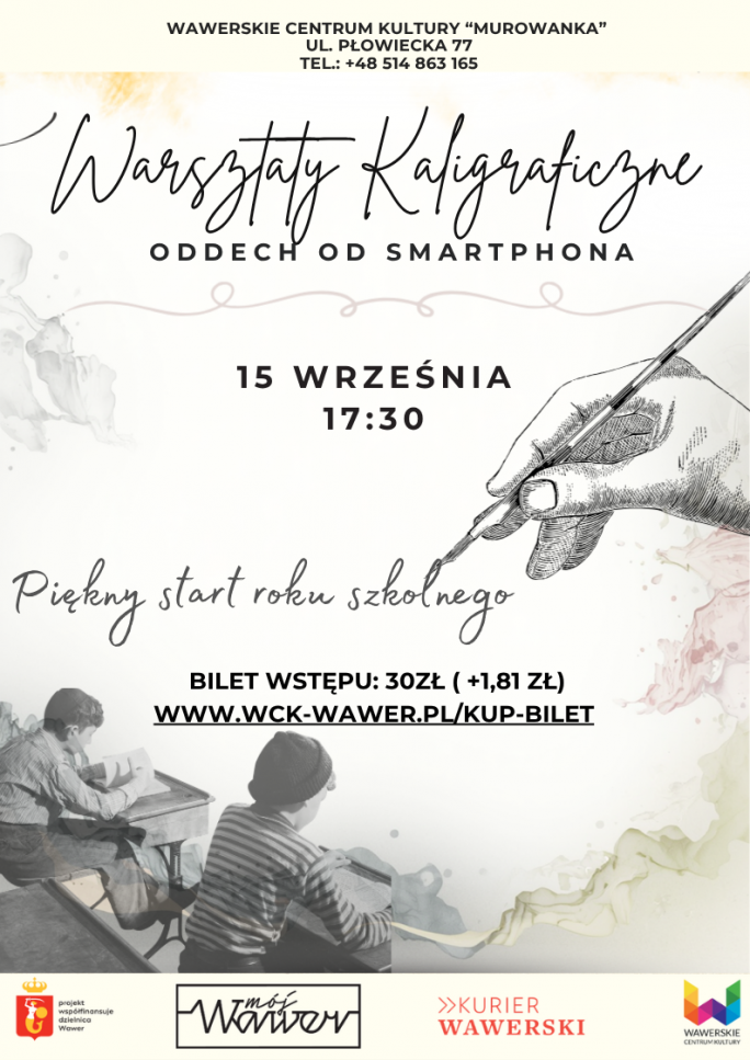 
			warsztaty kaligraficzne