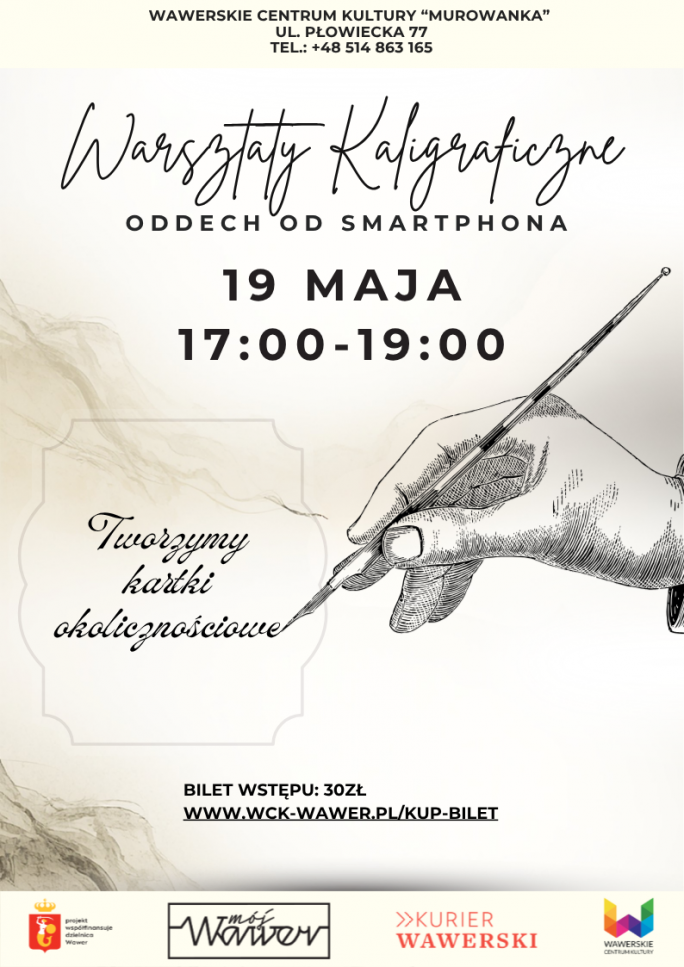 
			grafika czarno-bała z ręką trzymającą pióro ze stalówką