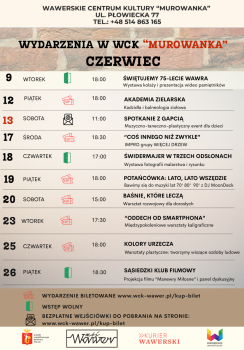 harmonogram Murowanki na Czerwiec ul. Płowiecka 77 w warszawie
