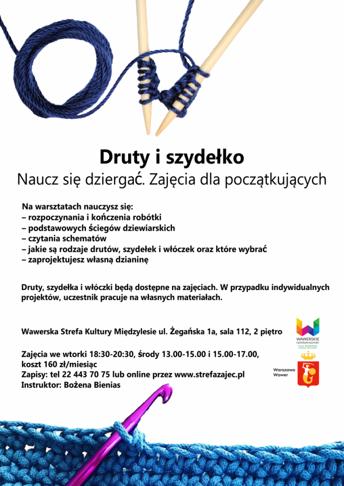 
			Naucz się dziergać. Druty i szydełko dla początkujących