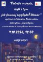 na granatowym tle miasto nocą, w oknach domów zapalone światła, na niebie księżyc, tytuł i data spotkania