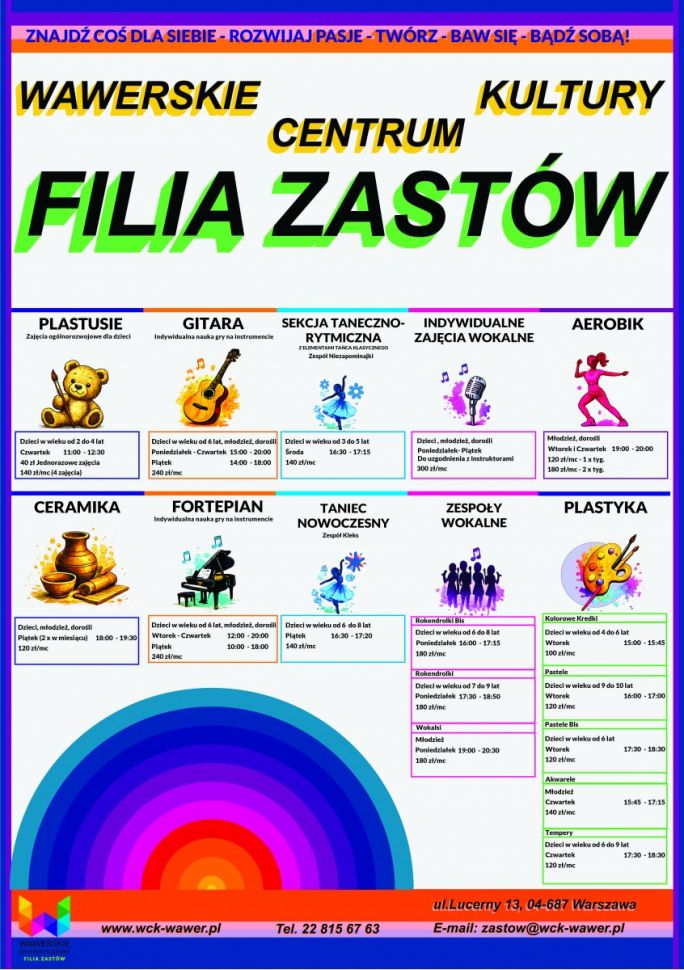 
			oferta zajęć z grafikami zajęć na jasnym tle