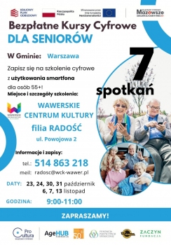 Kurs cyfrowy dla seniorów WCK Radosć 23.10.25