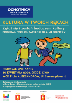Kultura w twoich rękach. Spotkanie dla nowych wolontariuszy