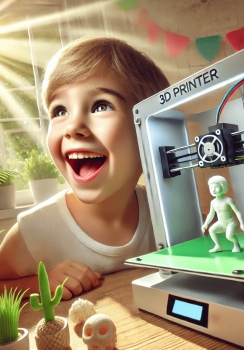 PROJEKTOWANIE I DRUK 3D / wtorek 16.00 - 17.00  Grupa od 11 lat, 17:00 - 18:00   (7 - 10 lat)/ Sala 101