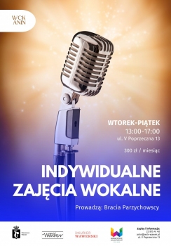 INDYWIDUALNE ZAJĘCIA WOKALNE