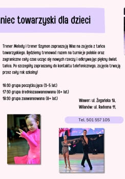 Taniec towarzyski dla dzieci