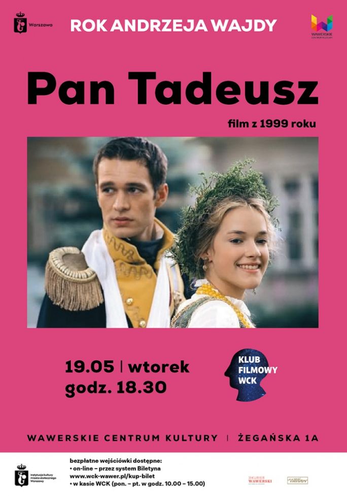 
			Zapraszamy do Klubu filmowego na kolejny z cyklu filmów prezentowany w ramach ROKU ANDRZEJA WAJDY.